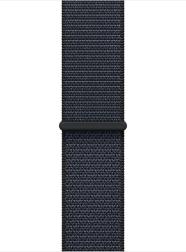 Apple Watch Series 10 42mm Jet Black Aluminum Case with Sport Loop, Ink