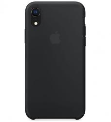 Силиконовый чехол для iPhone XR, цвет черный