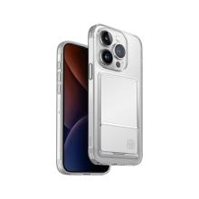 Чехол со слотом под карту Uniq HYBRID AIR FENDER ID для iPhone 15 Pro 6.1, прозрачный