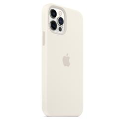 Силиконовый чехол MagSafe для iPhone 12 и iPhone 12 Pro, белый цвет