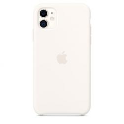 Силиконовый чехол для iPhone 11, белый