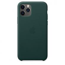 Кожаный чехол для iPhone 11 Pro, зелёный лес